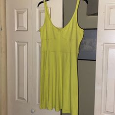 Women’s Corset Knit Dress In (Neon) Light Green By Universal Thread, Sz Xl, Nwt Fitted Casual Neon Yellow Dress, Dresses Women, Universal Thread, Neon Lighting, Xl Dress, Knit Dress, Light Green, Thread, Neon