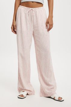 Haven Wide Leg PantCotton On Women - Haven Wide Leg Pant - Jacqui StripeCotton On | Women | Clothing | PantsCotton On | Women | Clothing | PantsCotton On | Women | Clothing | Pants Striped Wide Leg Loungewear Bottoms, Spring Striped Wide-leg Pants, Wide Leg Bottoms With Striped Hem For Summer, Summer Wide Leg Bottoms With Striped Hem, Striped Wide Leg Bottoms With Relaxed Fit, Wide Leg Bottoms With Contrast Stripes For Loungewear, Wide Leg Loungewear Bottoms With Contrast Stripes, Casual Relaxed Fit Wide Leg Pants With Vertical Stripes, Chic Loungewear Pants With Vertical Stripes