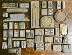 several different types of wood and metal items