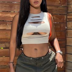 Details: Tube top with rip-off designTop Length: CroppedSleeve Length: SleevelessMaterials:95% Polyester + 5% Spandex Crop Top Sleeveless, Maxi Dresses Casual, Crop Top Blouse, Gray Skirt, Knitwear Cardigan, Green Skirt, Top Sleeveless, Outfits Fashion, Sleeveless Tank Top