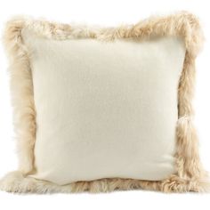 Alpaca Pillows - Luxe THROW PILLOWS Fibre by Auskin Luxe Baby, Suri Alpaca, Fur Pillow, Design Aesthetics, Alpaca Fiber, Fake Fur, Baby Alpaca, White Beige, Contemporary Decor