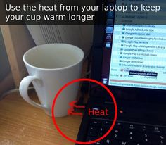 Keep Your Coffee Warm - Funny pic ~ #Comedy #FunnyImages Grape Ice Cream, College Life Hacks, How To Stop Procrastinating, Clever Hacks, Educational Websites, The More You Know, School Hacks, College Life