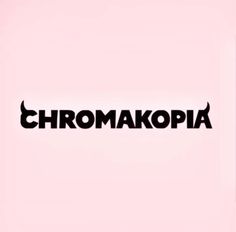 the word chromakopia written in black on a pink background