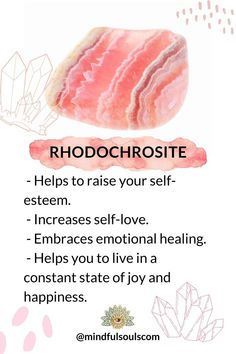 Rhodochrosite regulates and stabilises the heart beat, balances blood pressure and stimulates circulation, the kidneys and reproductive organs. It alleviates migraines, skin disorders, thyroid imbalances, and intestinal problems. Rhodochrosite purifies the circulatory system and restores poor eyesight.
We have this wonderful bracelet from Rhodoschrosite. Check it out: https://mindfulsouls.com/products/108-natural-bead-mala Crystals Meaning, Thyroid Imbalance, Crystal Work, Circulatory System, Skin Disorders, Heart Beat, Mala Bracelet, Mala Beads, Spiritual Jewelry