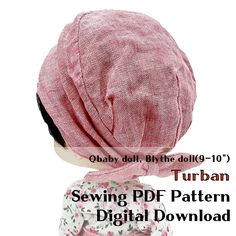 "◎ Paperback : 2 Pages ◎ Digital file type(s): 2 PDF, 1 photos ◎ Language: English ◎ Skill Level: beginner ◈ PDF Instant download of Doll Turban Pattern for Qbaby doll, Blythe doll(9-10\")  📹 For the realization of these sewing patterns you have this video available: https://youtu.be/Obqqf-wZNoc ◈ This is a digital download. A PDF reader is required to view and print the files (example: Adobe Reader) https://get.adobe.com/reader/ ◈ The pattern prints out on A4(210 x 297mm) paper. ◈ Instant download. You will find a link to your download on your purchase receipt.  ▣ The copy you purchase is copy righted as my intellectual property and must not be shared online for free, You may create garments for sale on a small scale. But when you use hanzdoll's pattern, we just ask that you acknowledge Bear Hat Pattern, Bear Hat, Blythe Dolls, Hat Pattern, 9 And 10, Pdf Pattern, Digital Download Etsy, Doll Toys, Digital Download