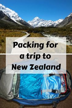 packing for a trip to new zealand with text overlay reading packing for a trip to new zealand