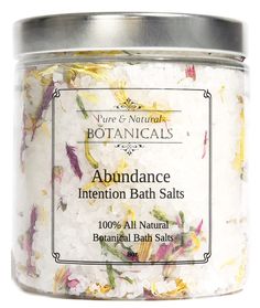 PRICES MAY VARY. PROSPERITY & ABUNDANCE INTENTIONS | The Goal of our Abundance Intention Bath Salts is for use in all of your prosperity, abundance & manifestation rituals and spiritual practices. HAND BLENDED WITH INTENTION | Made with coxcomb, juniper, mandarin, chrysanthemum, honeysuckle, bay, and other gorgeous botanicals. 100% ALL NATURAL | Abundance Intention Bath Salts are made with 100% All-Natural botanicals. They are vegan, paraben free and contain no synthetic fragrances. They come in Abundance Essential Oil, Pagan Magick, Herbal Bath Salts, Magick Art, Botanical Bath, Spiritual Bath, Essential Oils Herbs, Herbal Bath, Natural Herbs