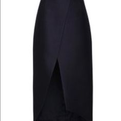 Dark Navy (Midnight) Slit Tulip Hem Pencil Skirt -Marina Moscone. Size 4. Never Worn. Perfect Condition. Slight High Waist. From Online Sample Sale. Runs Small. Silk Wool Blend. Fully Lined Measurements Are As Follows: Waist: 12.5 Inches Across Hips: 17 Inches Across Length In Back From Waist To Hem: 29. 3/4 Silk Wool, Sample Sale, Dark Navy, Tulips, Wool Blend, Pencil Skirt, Womens Skirt, High Waist, Size 4