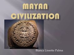 an image of a stone with the words mayan civilization on it