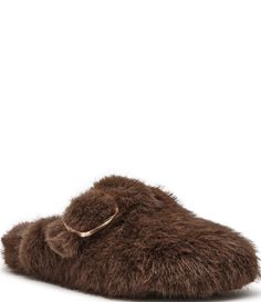 From Steve Madden&#x2C; the Bohan Faux Fur Slip-On Clogs feature:Faux fur upperSlip-on designFaux fur liningSynthetic outsoleApprox. 1.25" heel heightImported. Steve Madden Clogs & Mules, Brown Clogs, Flat Mules, Dillard's, Flat Shoes Women, Dream Closet, Steve Madden, Clogs, Shoes Flats