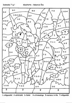 a coloring page with an image of a horse in the middle and numbers on it