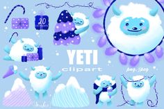 the yeti clipart collection is available for free