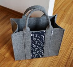 Felt Tote Bag, Felt Tote, Storage Tote, Utility Bag, Tote Storage, Top Handle Bags, Felt Bag, File Folder, Felting Projects