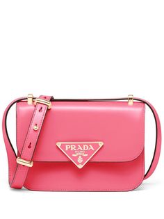 Pink Luxury Bag, Pink Prada Purse, Pink Prada Bag, Pink Designer Bags, Tas Prada, Pink Prada, Sacs Design, Prada Collection, Prada Shoulder Bag