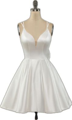 Fitted Mini Dress For Bridesmaids During Prom Season, Elegant V-neck Gown With Corset Back, Elegant A-line Wedding Dress With Sweep Train, Fitted Satin Ball Gown For Party, Elegant White Mini Dress For Prom Season, Elegant A-line Ball Gown For Prom Season, Satin Finish Bridesmaid Dress For Prom Season, Bridesmaid Dress With Satin Finish For Prom Season, Elegant Satin Ball Gown