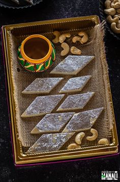 some food is sitting on a tray and ready to be eaten by the person in the photo