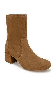 PRICES MAY VARY. Stretch bootie with inside zip Cushioned footbed for comfort Round toe and block heel design 1.75" heel height Boots For Long Dresses, Tall Ankle Boots, Heel Design, Kenneth Cole Reaction, Ankle Bootie, Designer Heels, Long Dresses, Kenneth Cole, Ankle Booties