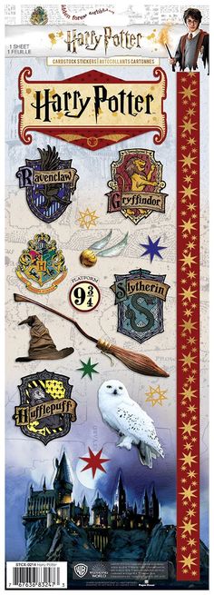 Harry Potter™ cardstock stickers Journal Titles, Imprimibles Harry Potter, Harry Potter Stickers, Harry Potter Items, Festa Harry Potter, Anniversaire Harry Potter, Marvel Daredevil, Lilo Et Stitch, Hogwarts Castle