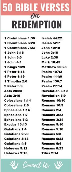 the 50 bible verses for redemption