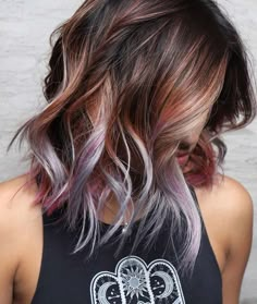 Grey Balayage, Balayage Blonde, Hair Color Purple, Trendy Hair Color, Ombre Hair Color, Hair Color And Cut, Hair Color Balayage, Hair Color Dark