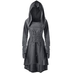 PRICES MAY VARY. Material: Polyester, Spandex. This Renaissance Dress Featuring High Low Hem, Draped Collar, Lace Up Front and Back, Oversized Hoodie, and Long Sleeves with Thumb Hole. Womens Renaissance Costumes Halloween Costume For Womens Medieval Vintage Hooded Costume High Low Pullover Dress. Features: High Low Hem, Draped Collar, Lace Up Front and Back, Oversized Hoodie, and Long Sleeves with Thumb Hole. Halloween Renaissance Costumes for Women and Juniors. Pls refer to our size chart. Sof Archer Costume, Long Hoodie Dress, Woman Archer, Halloween Party Dress, Vestidos Retro, Performance Dresses, Hooded Dress, Vestidos Vintage, Cosplay Dress