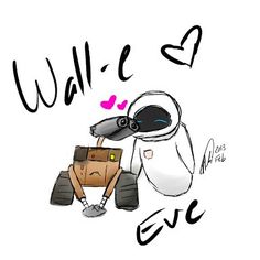 a drawing of an animal with the word wall e on it's chest and legs