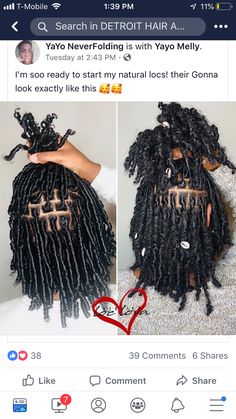 Care For Starter Locs, Coils Starter Locs Styles, Starter Locs Coils Vs Twists, Starter Loc Ideas, Curly Loc Extensions Permanent, Starter Locs Long Hair, Two Strand Twist Starter Locs Short 4c Hair, Different Dread Styles, Coil Starter Locs Journey