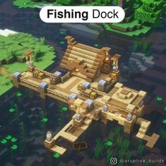 Minecraft ideias construções casas game Minecraft Dock Ideas Cute, Minecraft Marina Ideas, Mincraft Idea Dock, Mc Dock Ideas, Minecraft Building Ideas Dock, Fisherman House Minecraft Ideas, Fishing Docks Minecraft, Minecraft Fishing Deck Ideas, Minecraft Dock Design Cottagecore