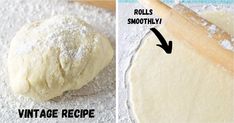 an image of dough being made with rolling pin and rollers on the top side