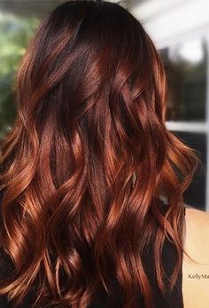 Balayage Auburn, Auburn Red Hair Color, Colour Hair, Hair Color Burgundy, Copper Hair Color, Hair Color Auburn, Burgundy Hair, Brown Highlights