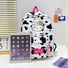 Kawaii Sanrio Backpack Hello Kitty Bag Canvas Cute Cartoon Printed Shoulder Bag Y2K Student Backpack Hello Kitty, Sanrio Backpack, Backpack Kawaii, Kitty Backpack, Canvas Travel Bag, Bag Y2k, Hello Kitty Bag, Bag Cartoon, Kawaii Sanrio