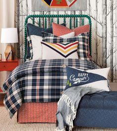 Scout Scout Bedset Super Queen Eastern Accents Size: Super Queen Sports Bedding, Comforters Bed, Black Bed Linen, Plaid Bedding, Designer Bedding, Bed Skirts, Perfect Bedding, Luxury Bedding Collections, Eastern Accents