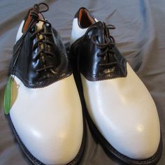 New Never Worn. Softspikes Need To Be Replaced Shoes Classic, Boots White, Justin Boots, Golf Shoes, Classic Leather, Saddle, Leather Boots, Brown Leather, Shoes Mens