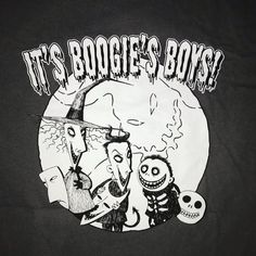 it's boogie's boy t - shirt with skeleton and jack skellingy