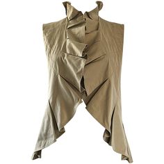 Essential YVES SAINT LAURENT YSL S/S 2012 sleeveless cotton safari ruffle vest! Khaki color matches anything, and is perfect all year round. Open front style make this gem easy to wear. Can be worn belted or alone. In great unworn condition. Made in France Marked Size EU 40 / US 8 Measurements: 34-40 inch bust 28-34 inch waist Chiffon Kimono Jacket, Ruffle Vest, Dream Wishlist, Soft Dramatic, Michael Kors Outlet, French Fashion Designers, Fashion Pieces, Khaki Color, Style Accessories