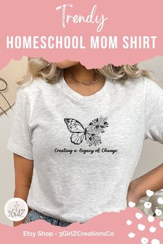 Cute creating a legacy of change shirt for Mom, homeschool Mom Gift, or natural Mama gift! This women's healthy Mama shirt, or free thinker shirt, is a classic unisex jersey short sleeve tee that fits like a well-loved favorite. These dare to be different shirts are soft cotton with a quality, cute print. Cute homeschool shirts that make perfect gifts for Mom or holistic Mom gifts! Holistic Mom, Natural Mama, Mama Natural, Free Thinker, Dare To Be Different, Mama Gifts