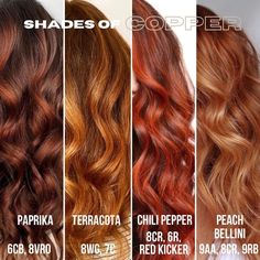 Copper Hair Formula Pravana, Two Tone Ginger Hair, Copper Formula, Copper Hair Ideas, Redken Formulas, Cowboy Copper Hair, Hair Formulas, Cowboy Copper