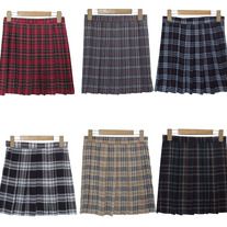 USD20.79-Korean school uniform style pleated checkered plaid skirt.  #skirt #pleated #checkered #mini #kawaii #cute #uniforn #japanese #school #korean #fashion College Skirt, Gem Dress, Rose Stitch, Simple Hoodie, Korean School, Mini Skirt Fashion, Uniform Style, Web 1, Harajuku Women