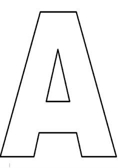 the letter is black and white with no lines on it, so you can color it in