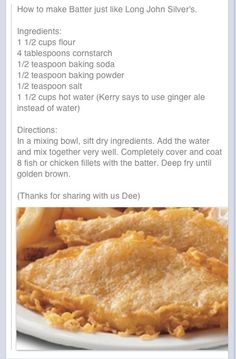 a recipe for baked fish on a plate