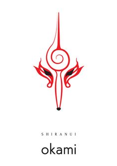 minimalist okami shiranui <3                                                                                                                                                                                 More Kodama Tattoo, Japanese Mask, Gaming Logo, Recipe Inspiration, Video Game Art, Mini Tattoos, Japanese Art