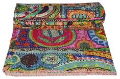 a multicolored bag with many different designs on it