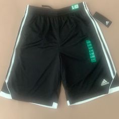 Adidas New With Tags Basketball Shorts Black With White Stripes. Girls Basketball Shorts, Adidas Bottoms, Girls Basketball, Adidas New, Basketball Girls, Basketball Shorts, Adidas Black, Shorts Black, Black Adidas