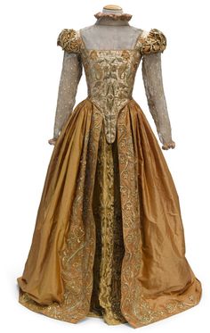 Elizabethan Dress, Elizabethan Costume, Golden Queen, Elizabethan Fashion, 16th Century Fashion, Tudor Dress, Tudor Fashion, Tudor Costumes, Shakespeare In Love