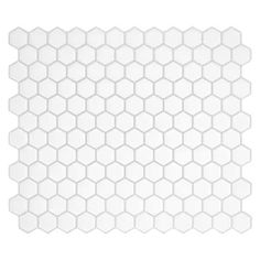 the white hexagonal tile pattern is shown