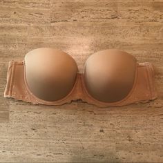 Thick Band For Good Coverage. Excellent Condition. Never Worn. Comes With Detachable Straps. Fitted Strapless Bra Partially Lined, Fitted Partially Lined Strapless Bra, Strapless Partially Lined Bra, Strapless Bra, Women's Intimates, Bra, Band, Cream, Women Shopping