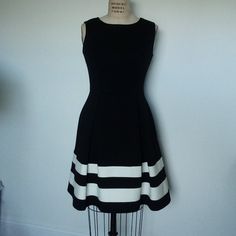 Black And White Dress Knee Length White Dress Knee Length, Dress Knee Length, Black And White Dress, Black White Dress, Black N White Dress, Calvin Klein Dresses, Knee Length Dresses, Calvin Klein Black, Black & White