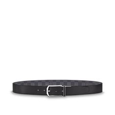 Sophisticated and easy-going: the Damier canvas side of this reversible Slender 35mm belt adds the final touch to urban looks, while the smooth calf leather side pairs perfectly with business attire thanks to its buckle in brass with shiny palladium finishing. Buckle Top, Louis Vuitton Belt, Urban Looks, Travel Jewelry, Small Leather Goods