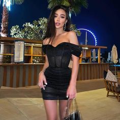 $34.99 Bling Glitter Women Short Sleeve Off Shoulder Corset Mini Dress Ruched Bodycon Sexy Party Elegant Festival 2023 Evening 294 Evening Party Outfit, Party Outfits For Women, Moda Chic, Corset Mini Dress, Korean Fashion Women, Mini Robes, Hip Dress