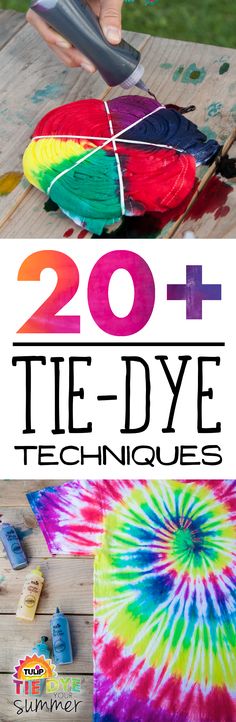 tie - dye techniques for kids to use in their art projects, such as painting and crafting